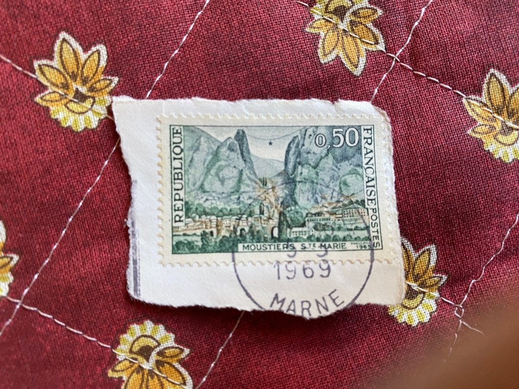 Timbre France 1965 0,50F Y&T 1436 Moustiers-Sainte-Marie, Envoi, Affranchi