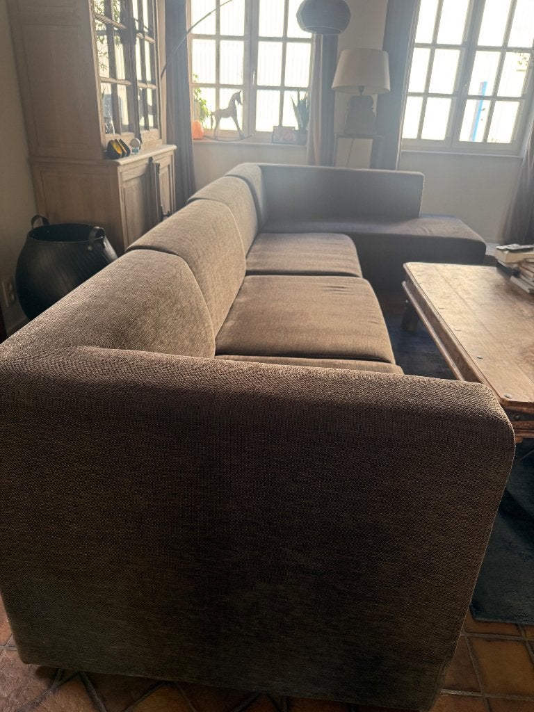 Zetel, Huis en Inrichting, Ophalen, Hout, Gebruikt, 300 cm of meer