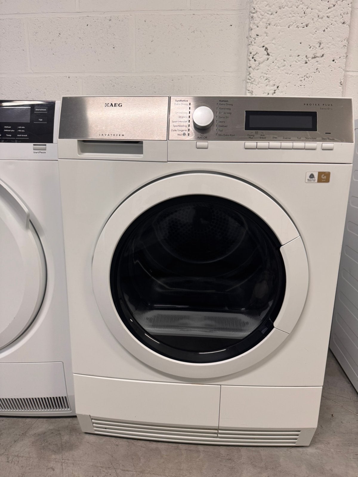 AEG A+++ droger, Elektronische apparatuur, Droogkasten, Refurbished, Voorlader, 8 tot 10 kg, Minder dan 85 cm, Anti-kreukfase