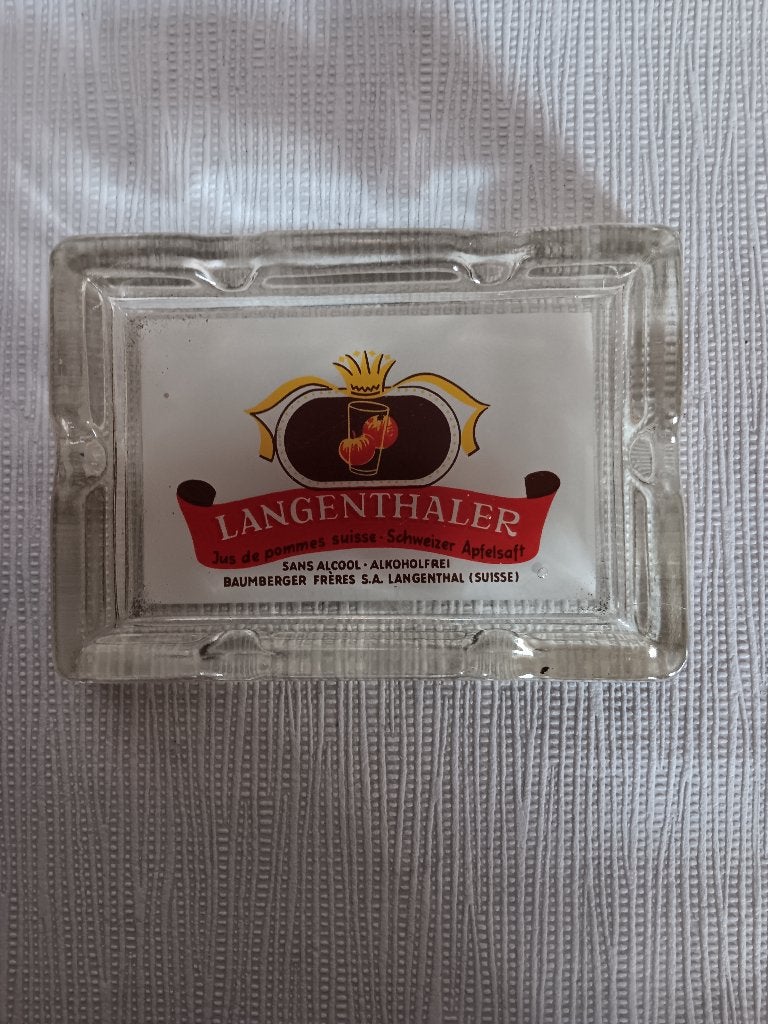 Asbak Langenthaler Baumberg Frères Suisse Zwitserland., Verzamelen, Ophalen of Verzenden, Gebruikt, Overige typen