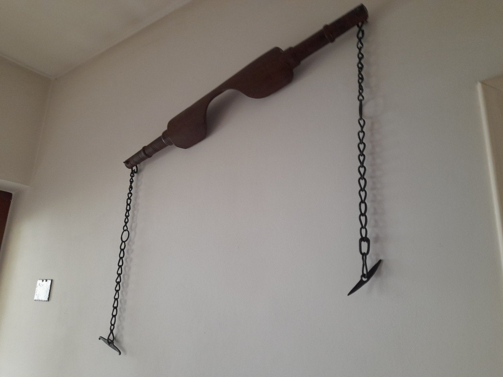 Porte-seaux ancien en bois., Antiquités & Art, Enlèvement ou Envoi