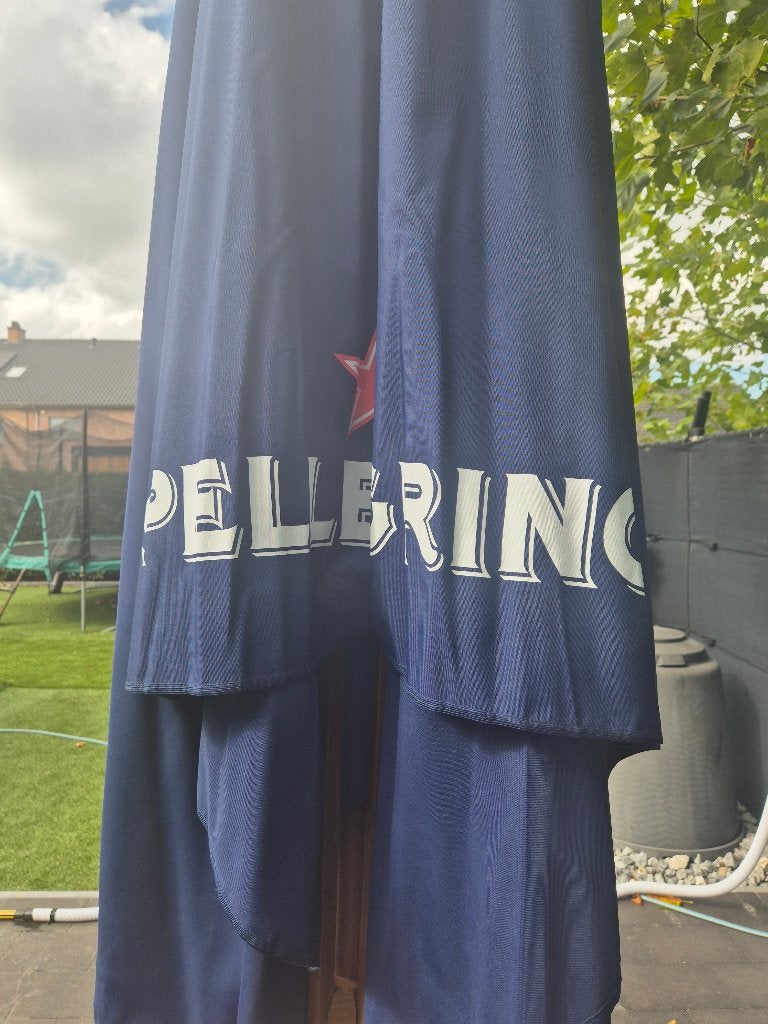 San Pellegrino paraplu met zware voet nieuw !!, Enlèvement, Neuf, 3 à 4 mètres, Étanche