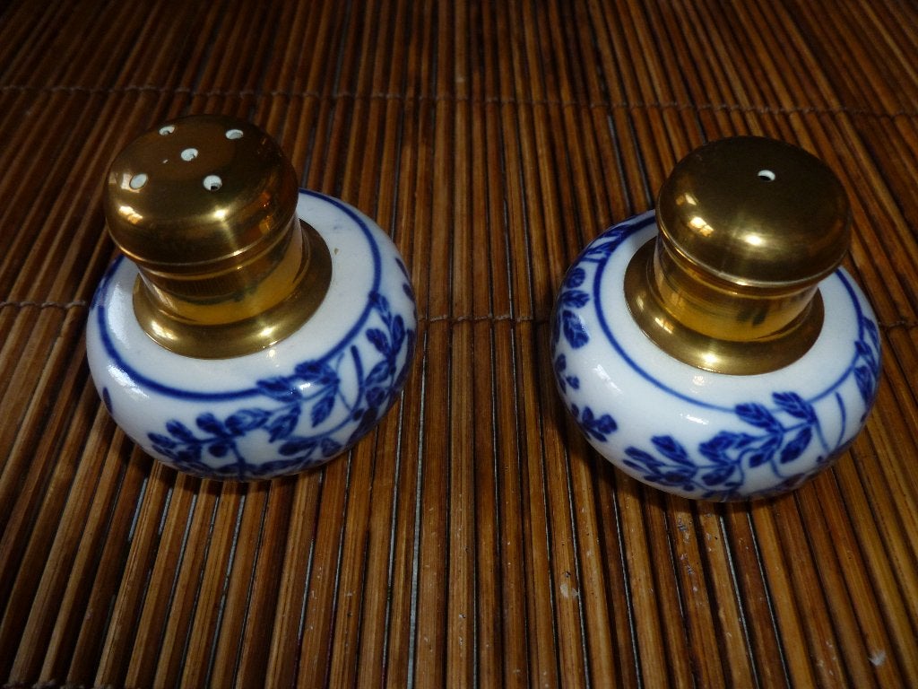 Vintage peper- en zoutvatje Delfts blauw porselein, Ophalen of Verzenden