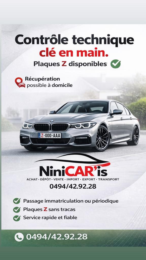 contrôle technique, Ophalen, Nieuw
