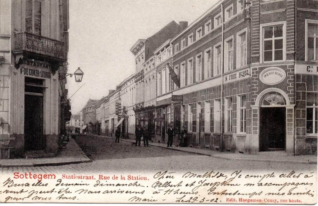 postkaart Zottegem Statiestraat, Enlèvement ou Envoi