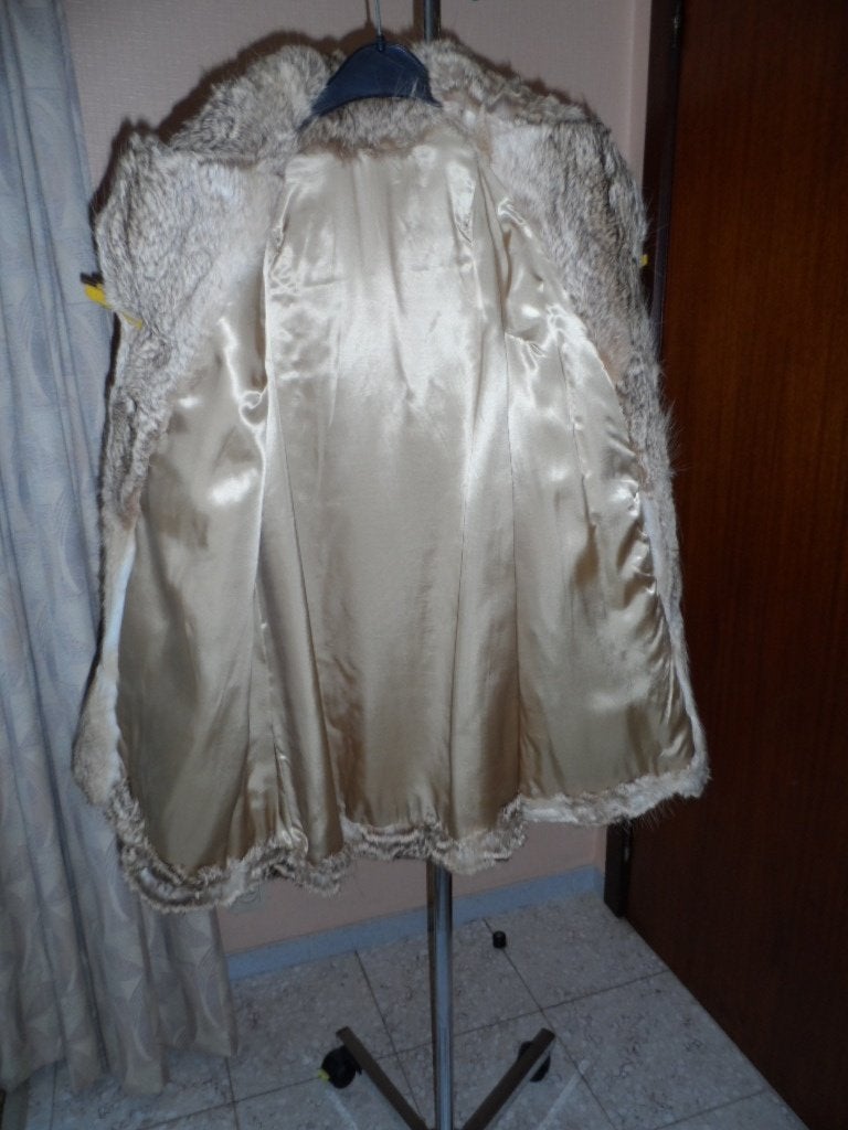 bontjas, Kleding | Dames, Ophalen, Gedragen, Maat 42/44 (L), Bruin