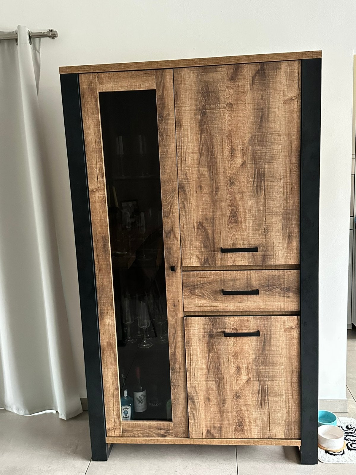 Vitrine kast + eettafel + tv kast, Ophalen, Zo goed als nieuw