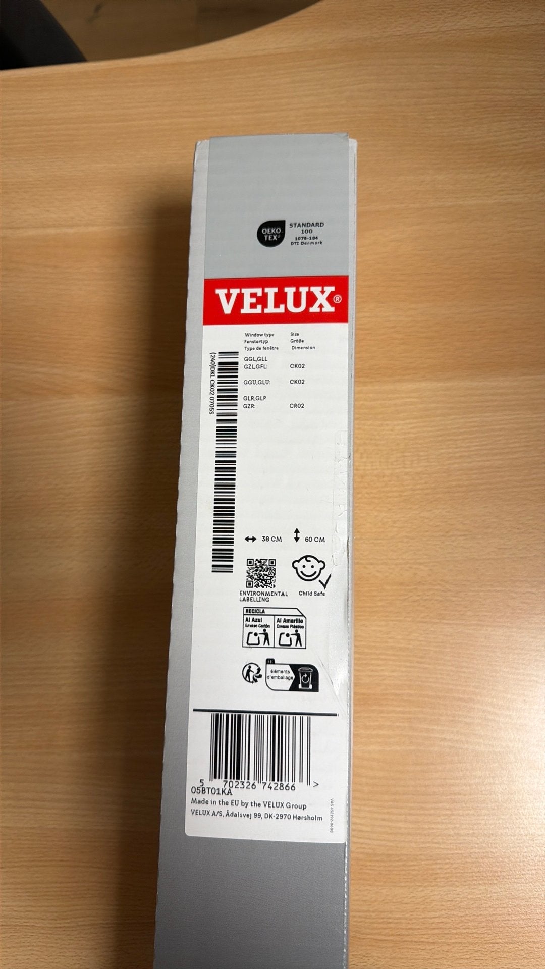Store velux, Enlèvement