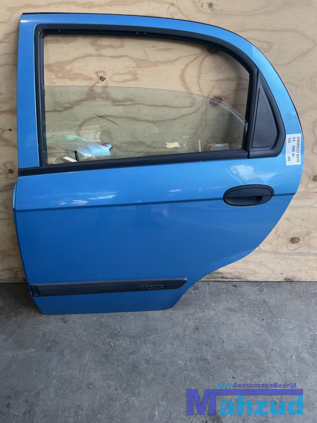 CHEVROLET MATIZ Blauw 12U links achter deur 2005+, Arrière, Info@gm.com, Chevrolet, Utilisé