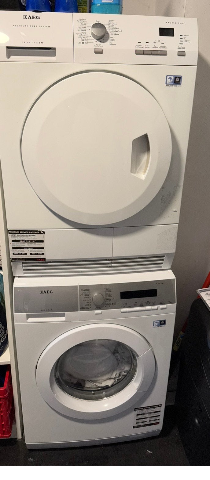 AEG wasmachine en droogkast, Elektronische apparatuur, 6 tot 8 kg, Ophalen, Gebruikt