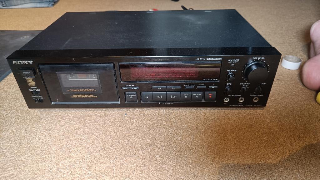 Sony TC-RX77 stereo cassette deck quick reverse, Ophalen of Verzenden, Gebruikt, Sony