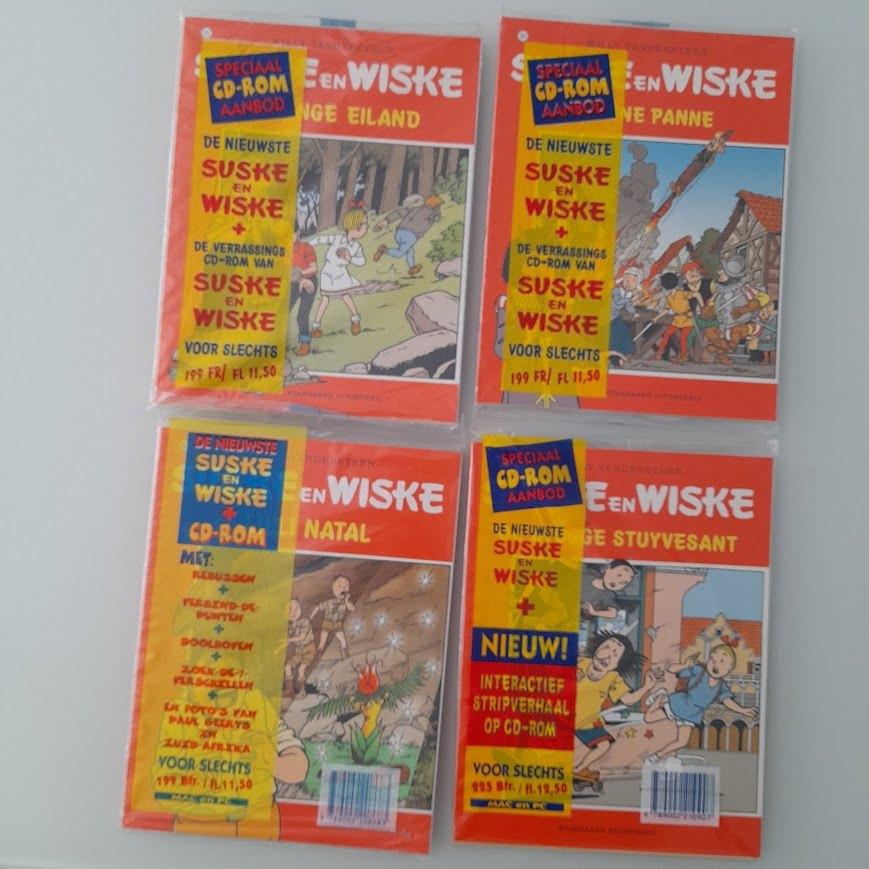 4 Suske en Wiske sealed + CD rom 2000 nieuw, Meerdere stripboeken, Ophalen of Verzenden, Zo goed als nieuw