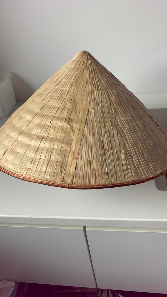 Prachtige vietnamese bamboehoed, Kleding | Dames, Hoeden en Petten, Ophalen, Nieuw, One size fits all, Hoed