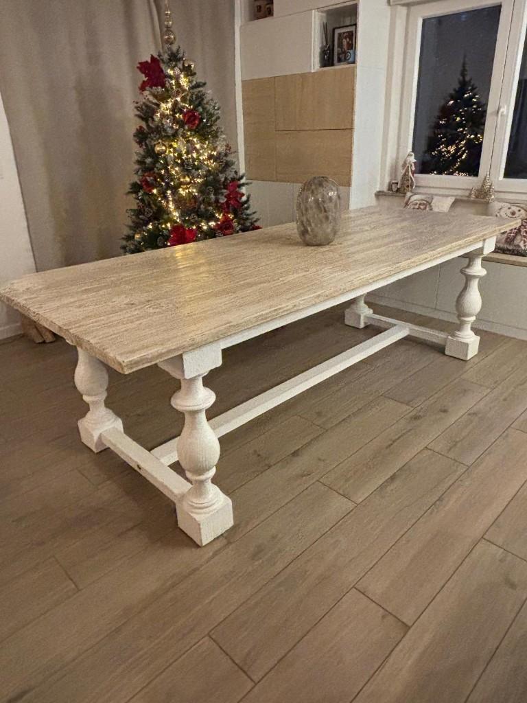 Table à manger en bois clair 6/8P(Maison du monde), Huis en Inrichting, Tafels | Eettafels, Overige materialen, 200 cm of meer