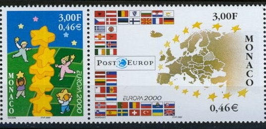 Monaco 2000 - CEPT nr 2499 - 2500 **, Postzegels en Munten, Verzenden, Monaco, Postfris