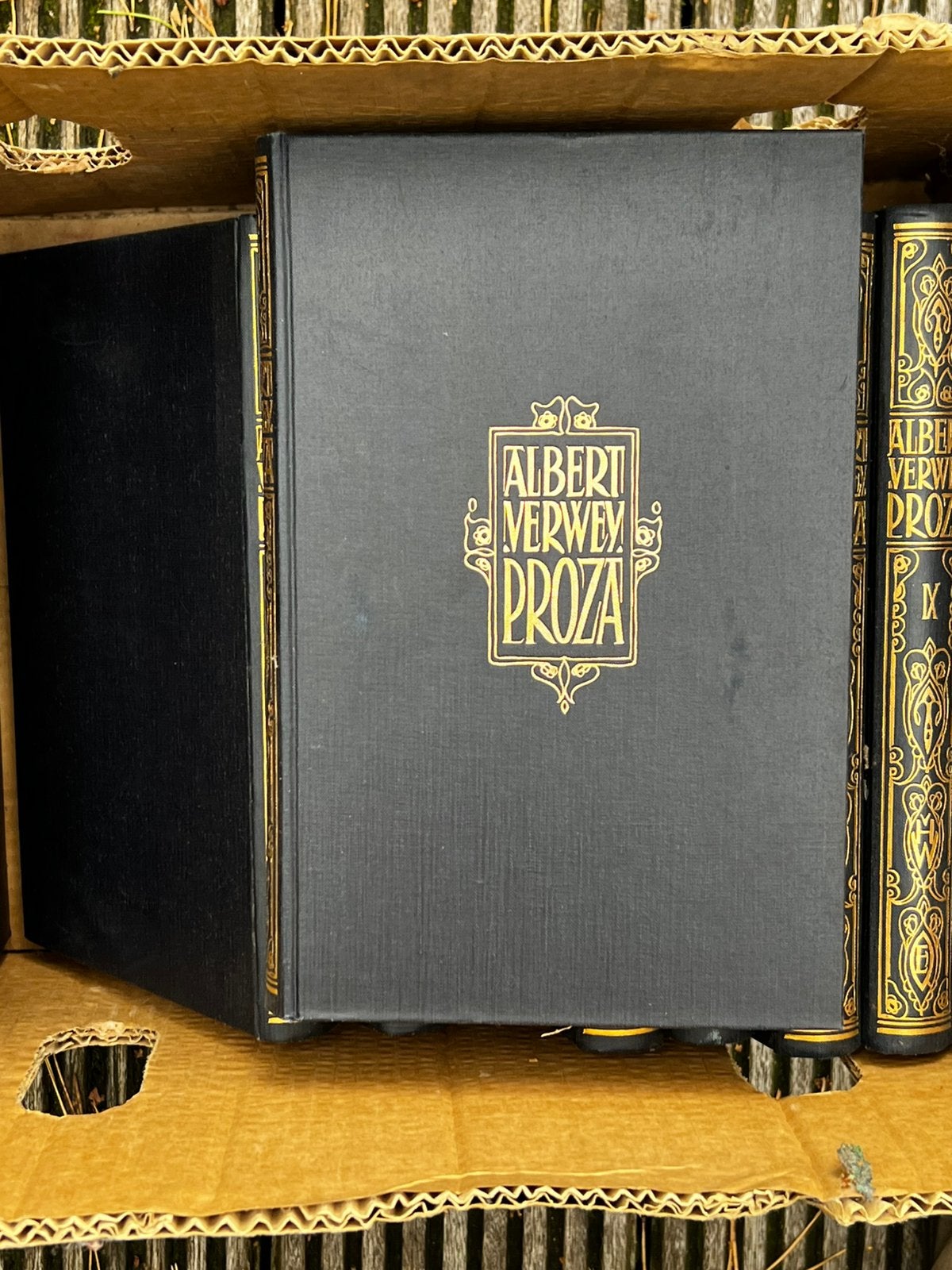Albert Verwey proza, volle set, luxe ingebonden goeie staat, Musique & Instruments, Enlèvement, Comme neuf