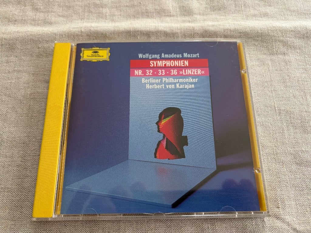 Mozart - Symphonien Nr 32-33-36 -Berliner Philharm, Karajan), Ophalen, Inclusief boekje, Symfonie, Mozart