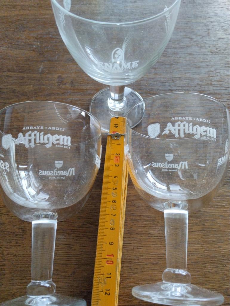Verre à dégustation Trio Affligem.St.Feuillien.Maredsous.Ena, Collections, Verres & Petits Verres, Envoi