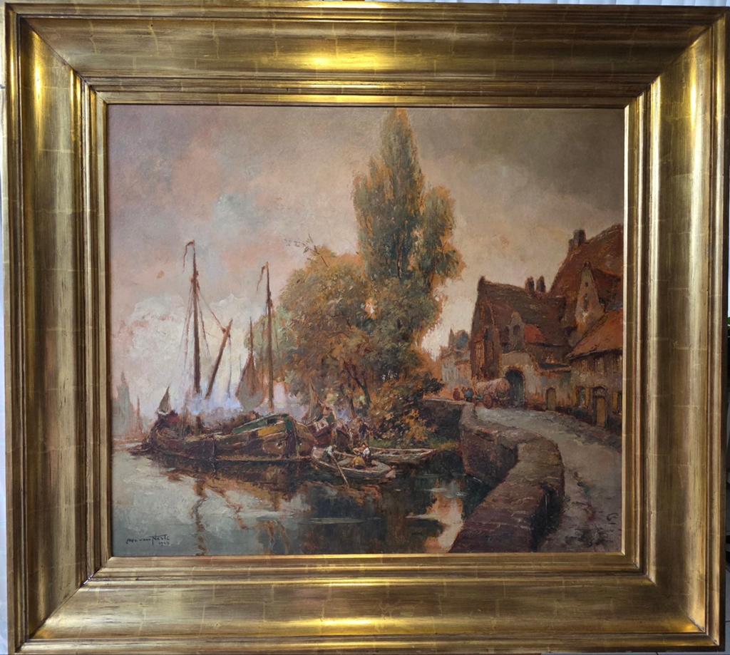 Alfred van neste schilderij, Ophalen