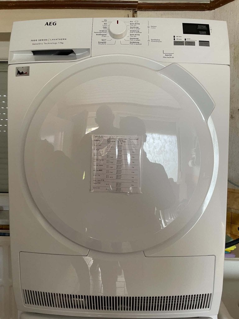 Séchoir à condensation AEG T7DBP7455, Ophalen, 6 tot 8 kg, Zo goed als nieuw, Condens