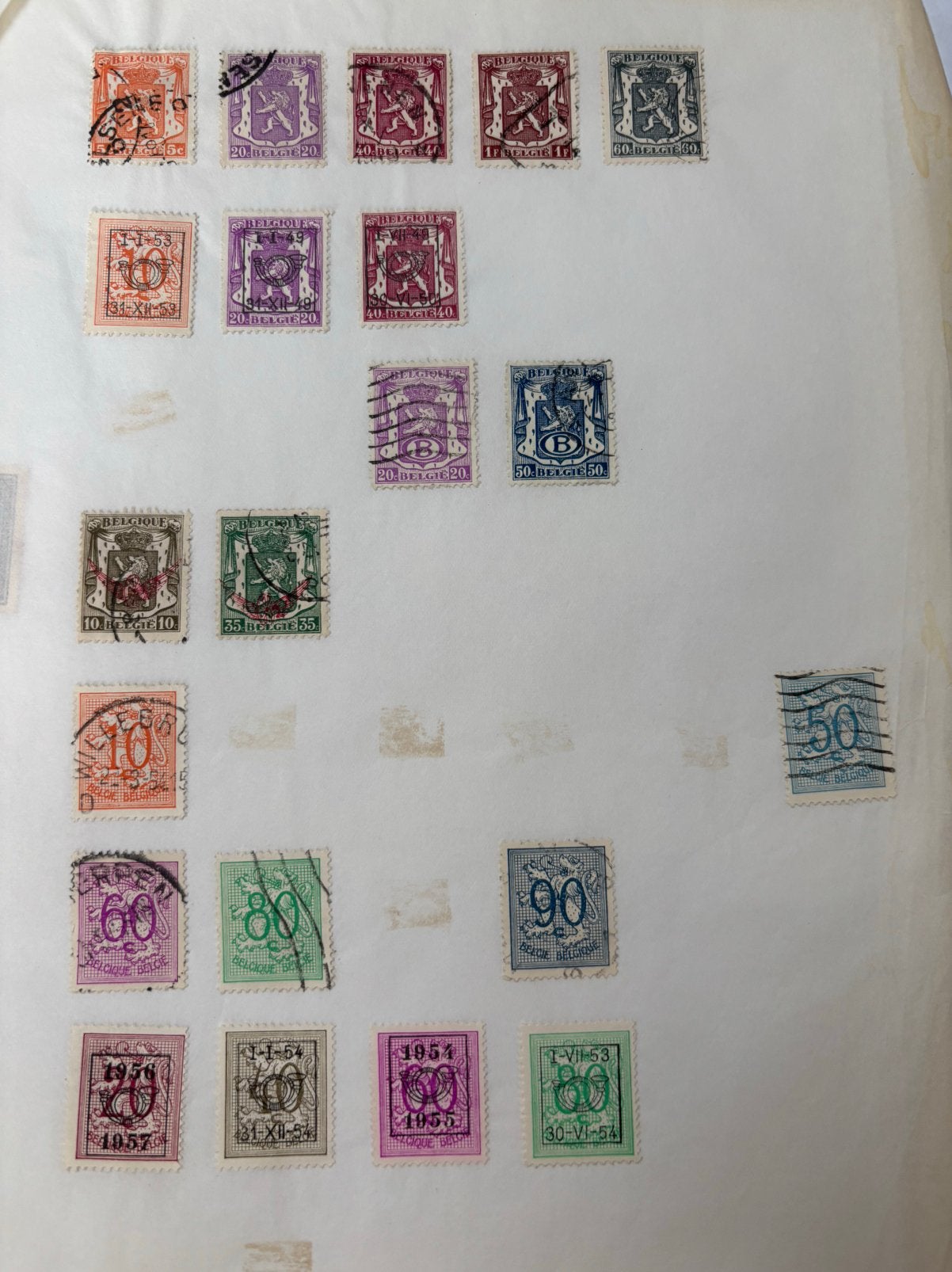 Oude Belgische postzegels, Enlèvement ou Envoi, Oblitéré