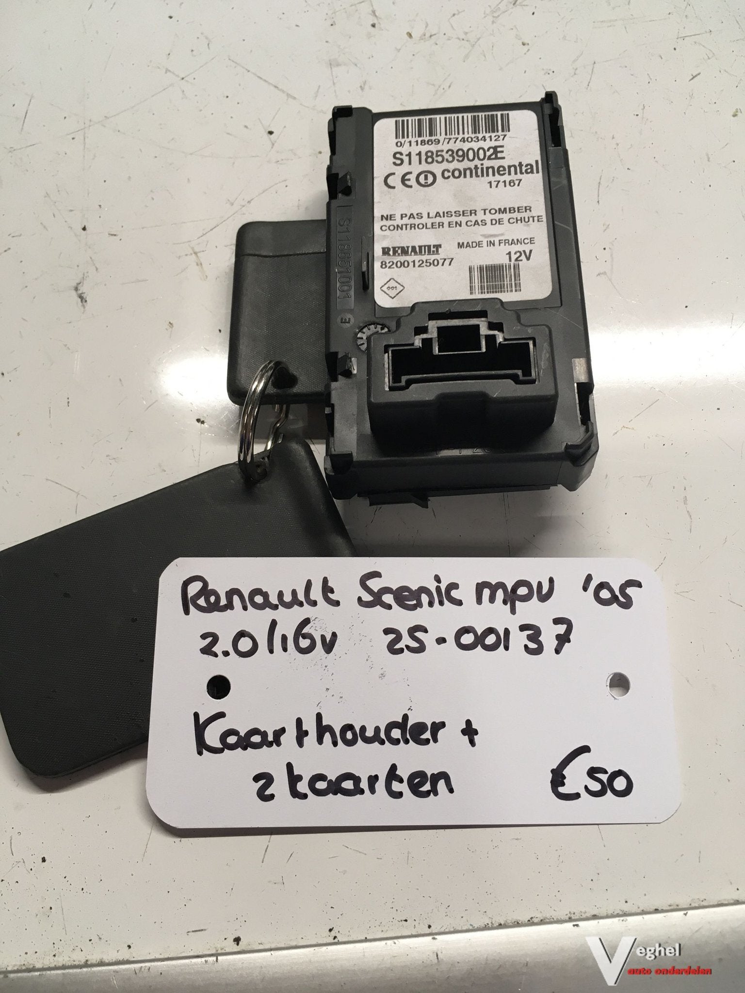 Renault Scenic 2.0 16v 2005 2500137   KaartLezer Kaarthouder, Gebruikt, -, -, Ophalen of Verzenden
