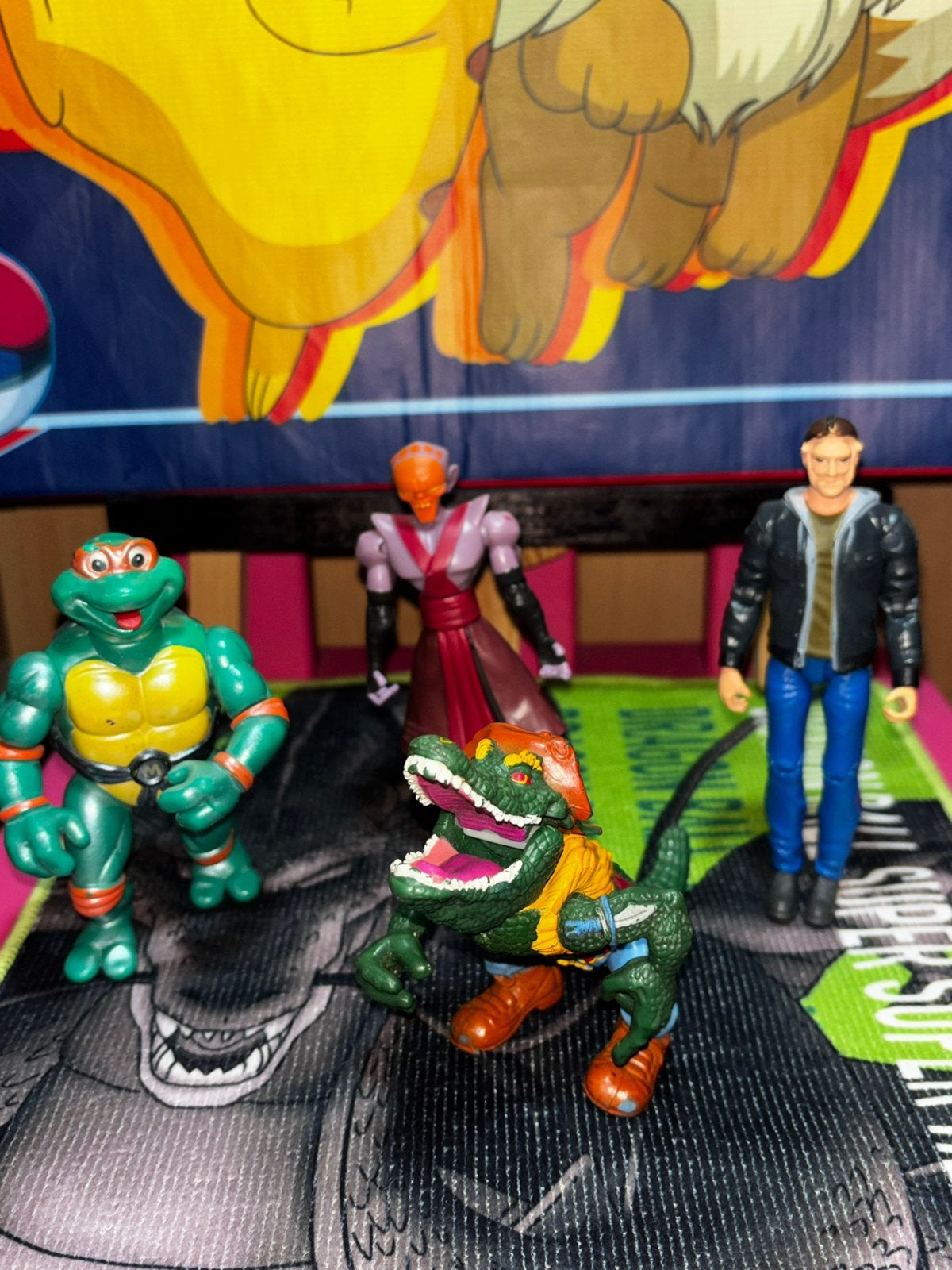 Lot de figurines Tortues Ninja et divers, Enlèvement ou Envoi, Utilisé