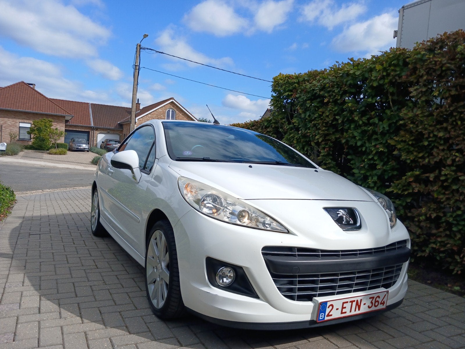 Peugeot 207 cc Pack Cabrio, Wit, zwart leder, Cruise Control, Autos, Cuir, Achat, Cabriolet, Noir