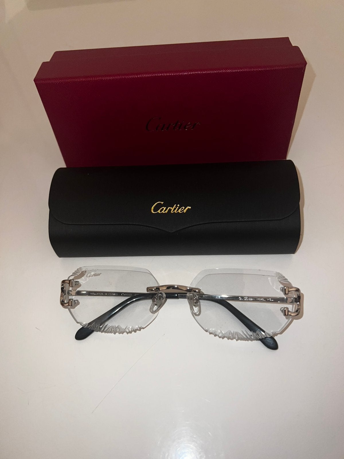 Lunettes Cartier, Bijoux, Sacs & Beauté, Enlèvement ou Envoi, Comme neuf, Lunettes