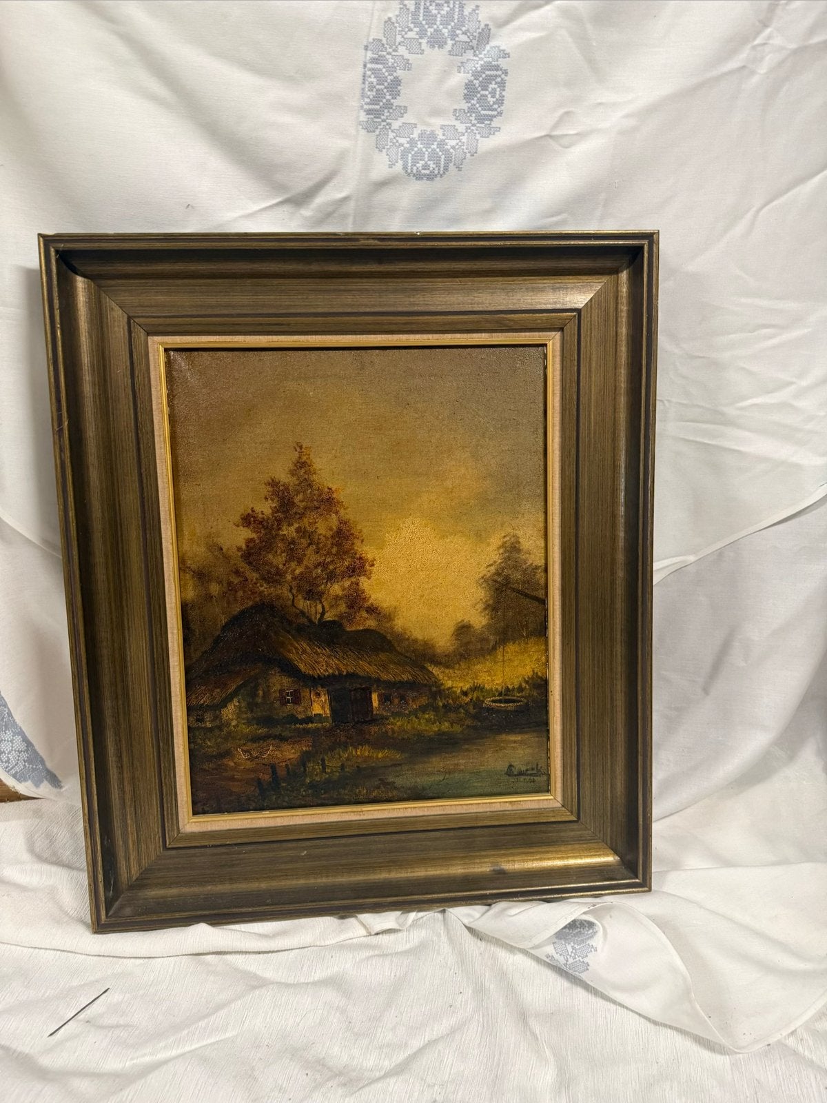 Schilderij, Ophalen, Realistisch, Landschap