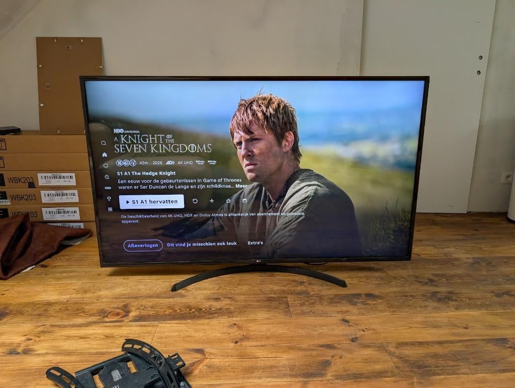 Téléviseur UHD 4K 65  LG avec télécommande et support Hama, 50 Hz, LCD, Comme neuf, Enlèvement
