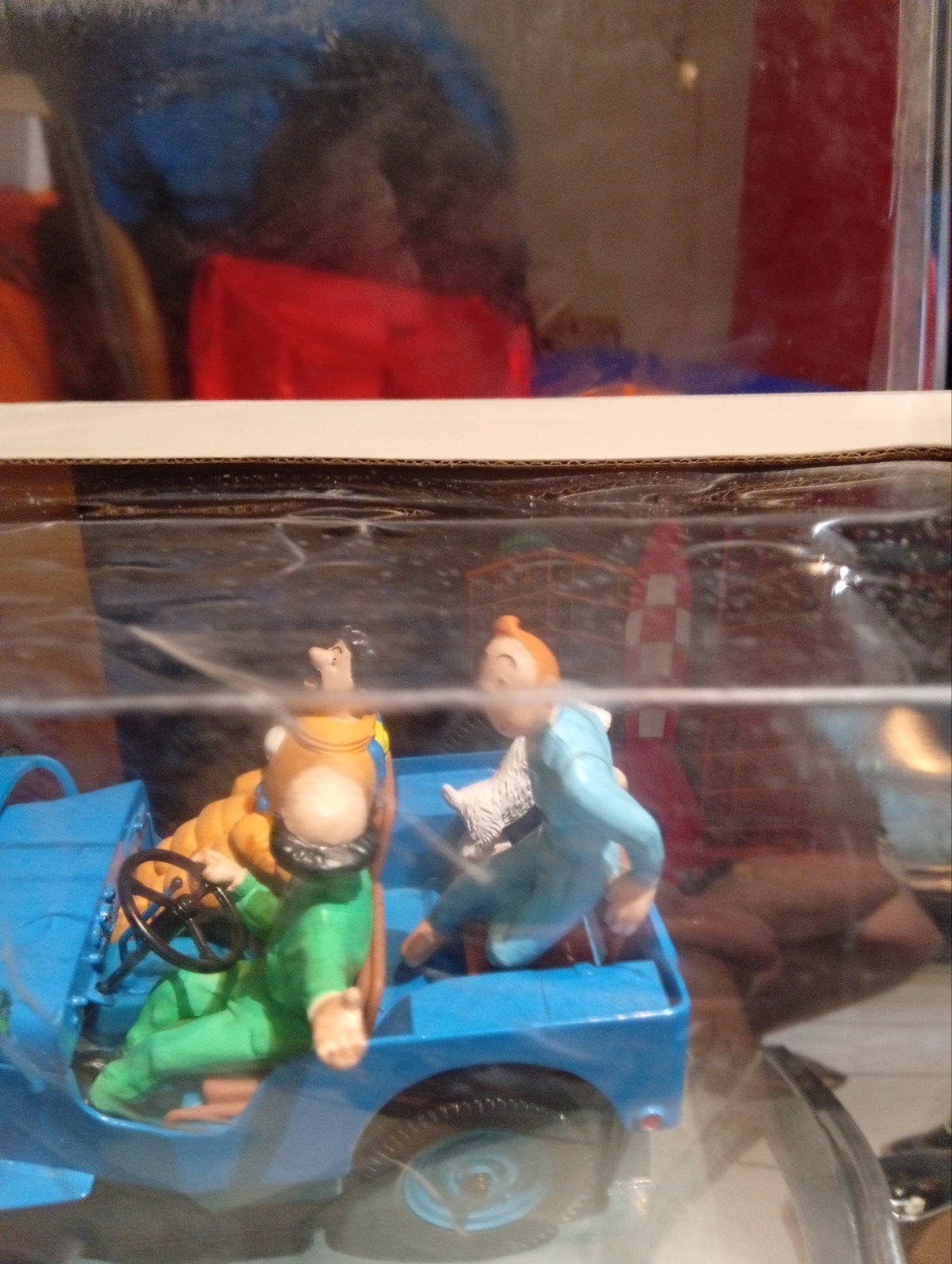 La jeep bleu hapax.. complète.. tout parfait, Collections, Enlèvement ou Envoi, Tintin, Comme neuf, Statue ou Figurine