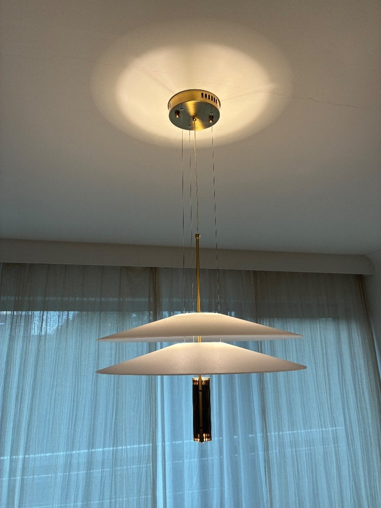 Hanglamp Flamino Goud, Ophalen, Zo goed als nieuw