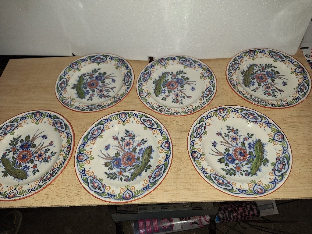 6 wandborden polychrom, Ophalen of Verzenden