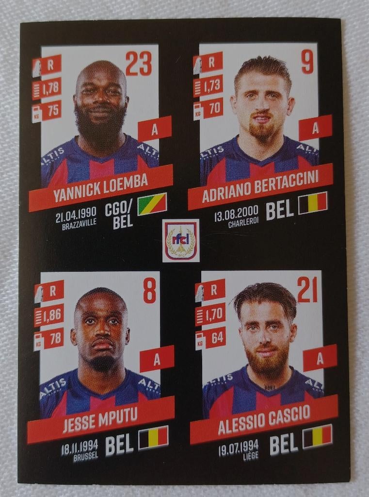 Autocollant Bertaccini (rookie) - Pro League 2023-2024, Enlèvement ou Envoi, Comme neuf, Autocollant