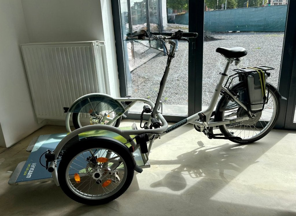 VeloPlus van Raam rolstoelfiets deelbaar+DUBBEL BATTERIJ, Fietsen en Brommers, Ophalen, Zo goed als nieuw, Veloplus van raam