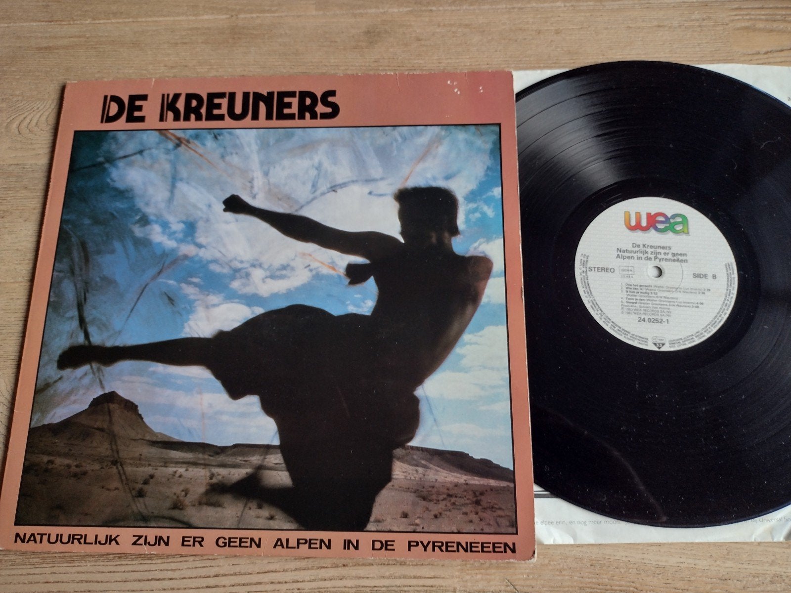 BELPOP LP: DE KREUNERS: NATUURLIJK ZIJN ER GEEN ALPEN 1983, LP, Gebruikt, Ophalen of Verzenden, Pop