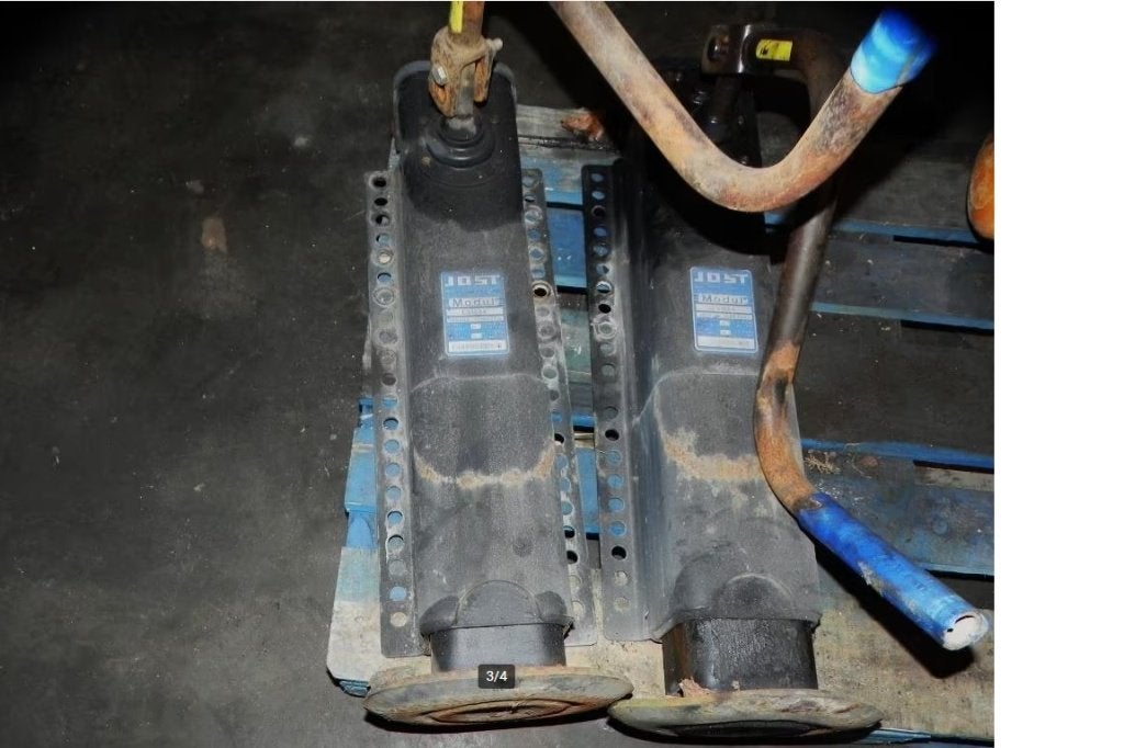 Oplegger /trailer poten met zwengel JOST, Enlèvement, Utilisé, Autres marques, Suspension et Châssis