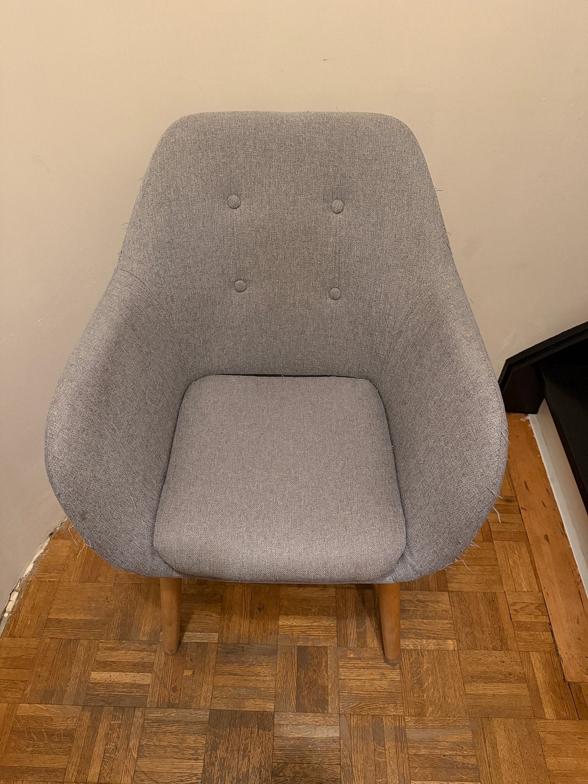 6 chaises avec pieds en bois gratuites, Maison & Meubles, Enlèvement, Utilisé