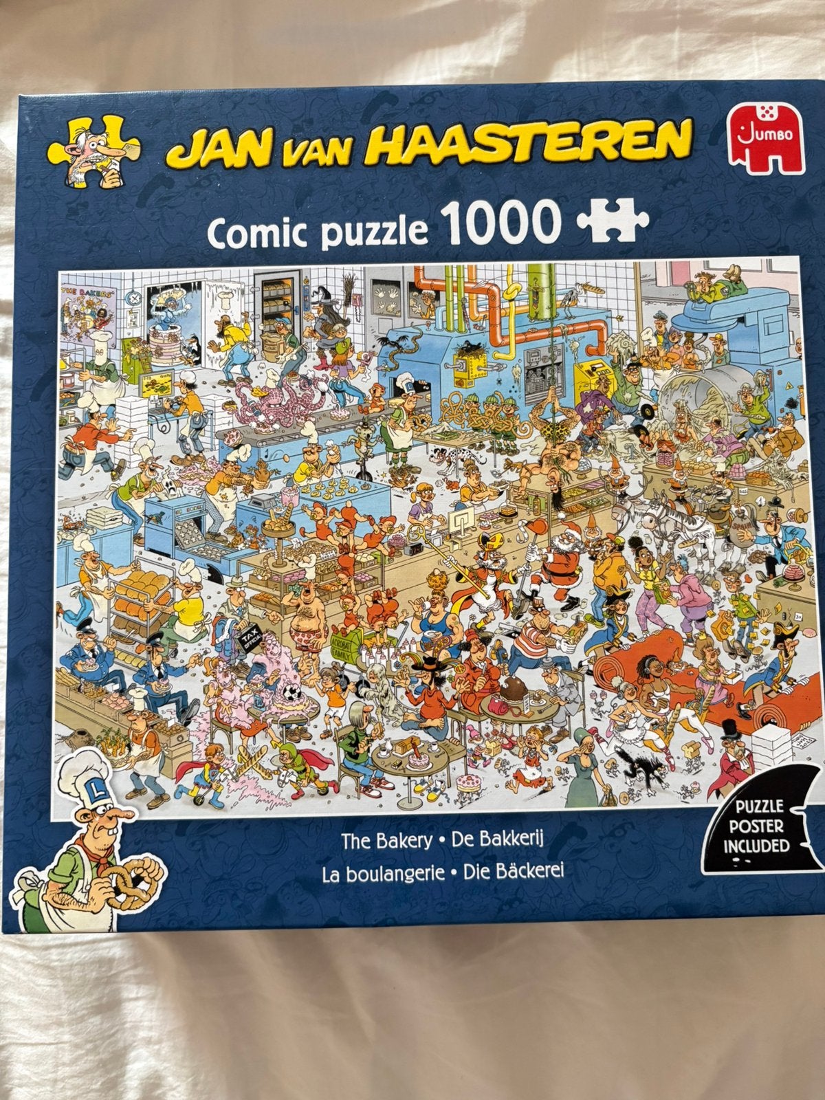 jan van haasteren de bakkerij, Ophalen of Verzenden, 500 t/m 1500 stukjes, Zo goed als nieuw, Legpuzzel