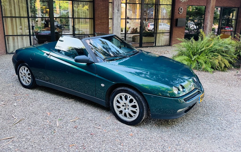 Alfa Romeo Spider 1997., Auto's, Zwart, Cabriolet, Spider, Leder
