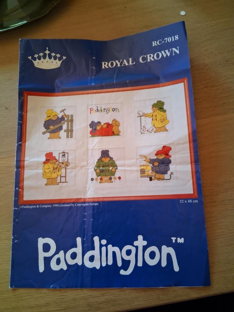 Borduurpatroon Beertje Paddington, Hobby & Loisirs créatifs, Broderie & Machines à broder, Enlèvement ou Envoi, Patron