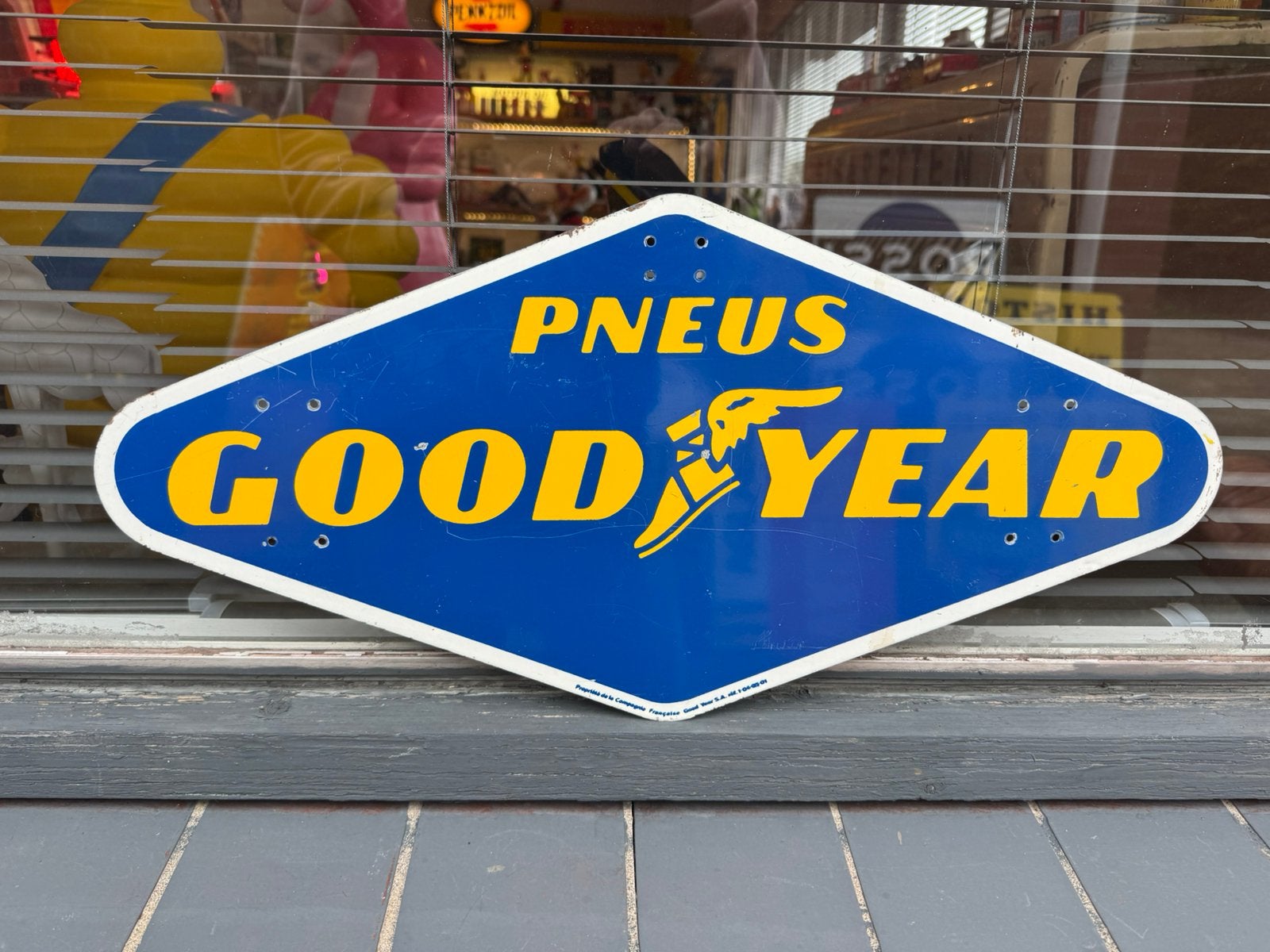 GoodYear banden oud reclamebord, Reclamebord, Gebruikt, ., Ophalen of Verzenden