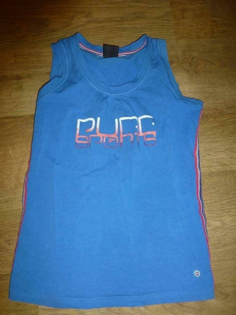 blauw sporttopje Dutchy maat 164 - 176 - 34 - 36 of XS - S, Kleding | Dames, ANDERE, Blauw, Ophalen of Verzenden, Fitness of Aerobics