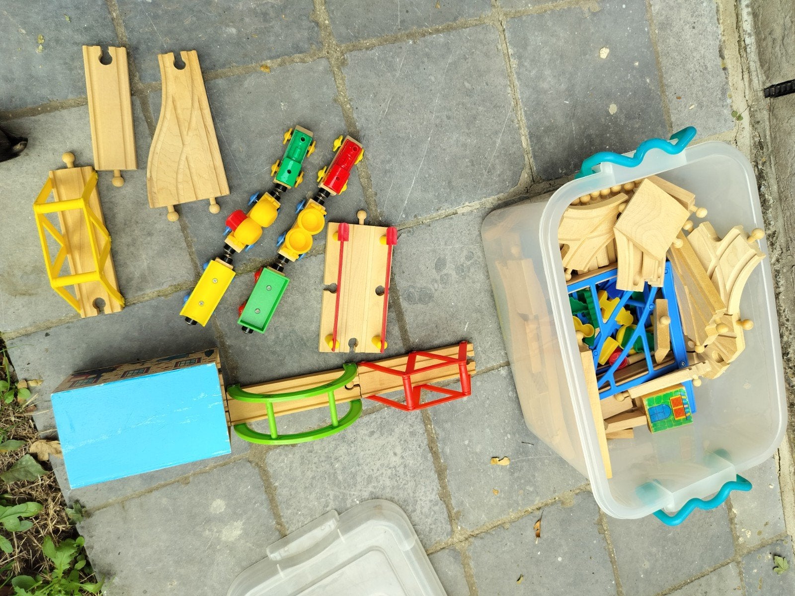 houten treinset, Kinderen en Baby's, Ophalen