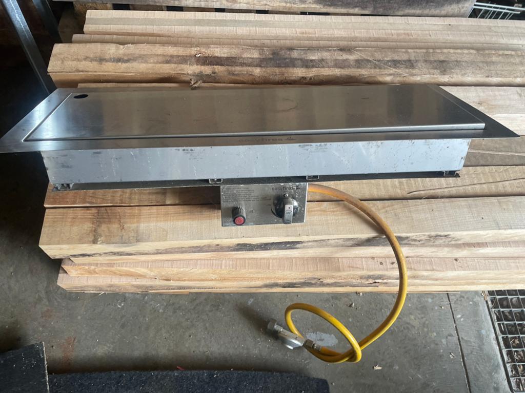 Inbouwbrander voor vuurtafel  (inox), Tuin en Terras, Ophalen, Gebruikt, Gas, Waterbestendig