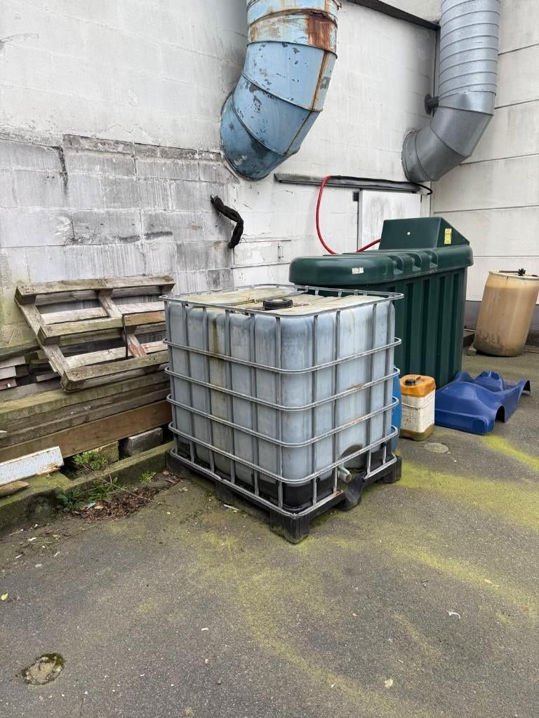 1000 liter ibc vat, Tuin en Terras, 150 liter of meer, Ophalen, Gebruikt, Kunststof