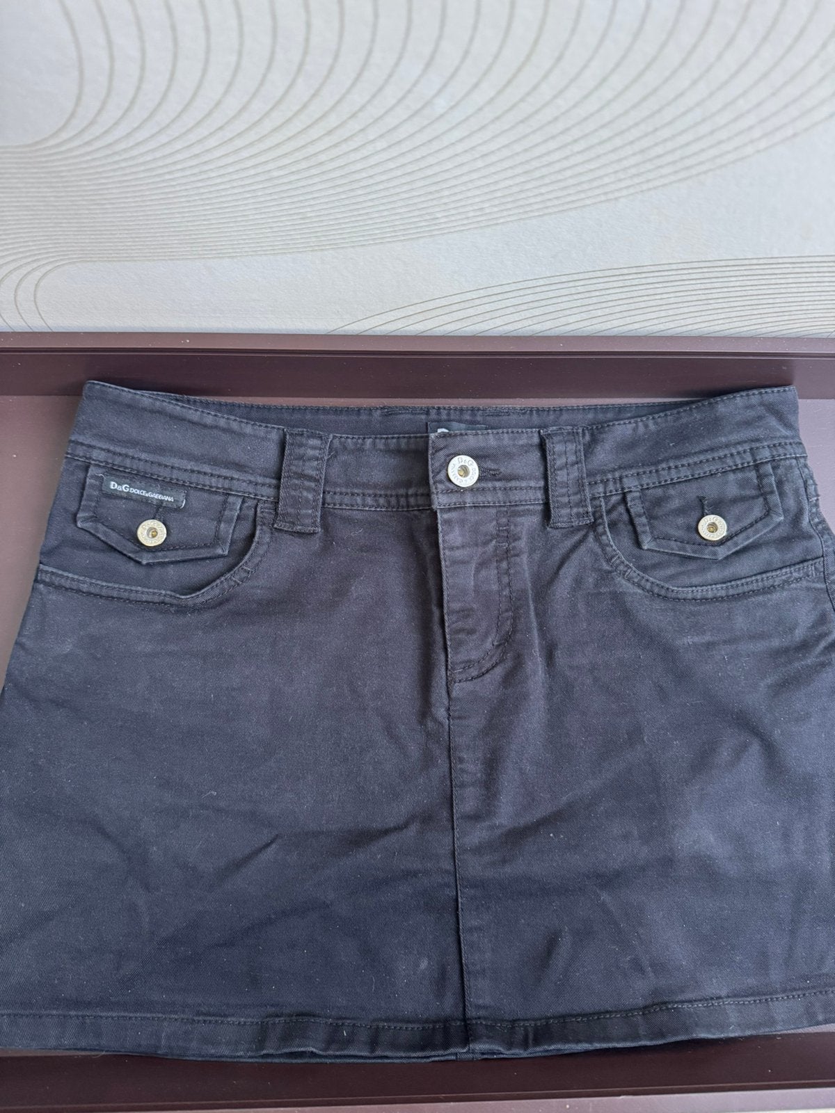 Minijupe noire D&G Dolce & Gabbana, Comme neuf, Noir, Envoi, Au-dessus du genou