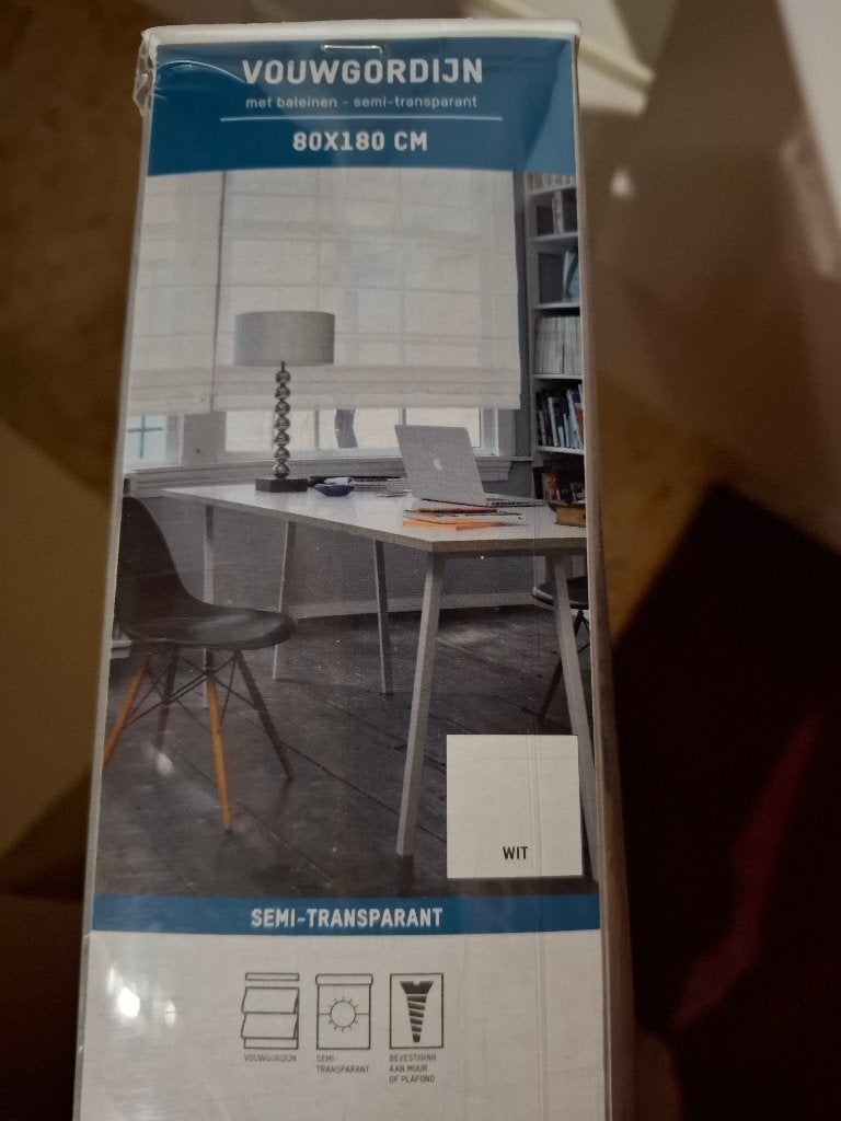 Vouwgordijn, Huis en Inrichting, Ophalen, Overige materialen, Overige merken, 180 cm