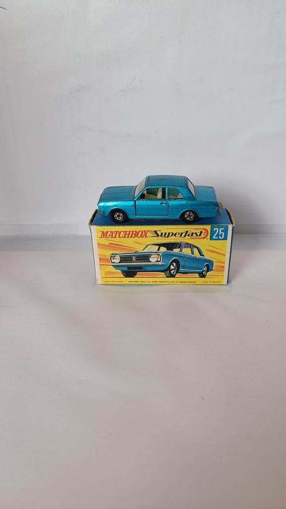 Matchbox SUPERFAST nr25 Ford Cortina GT & box, Ophalen of Verzenden, Matchbox